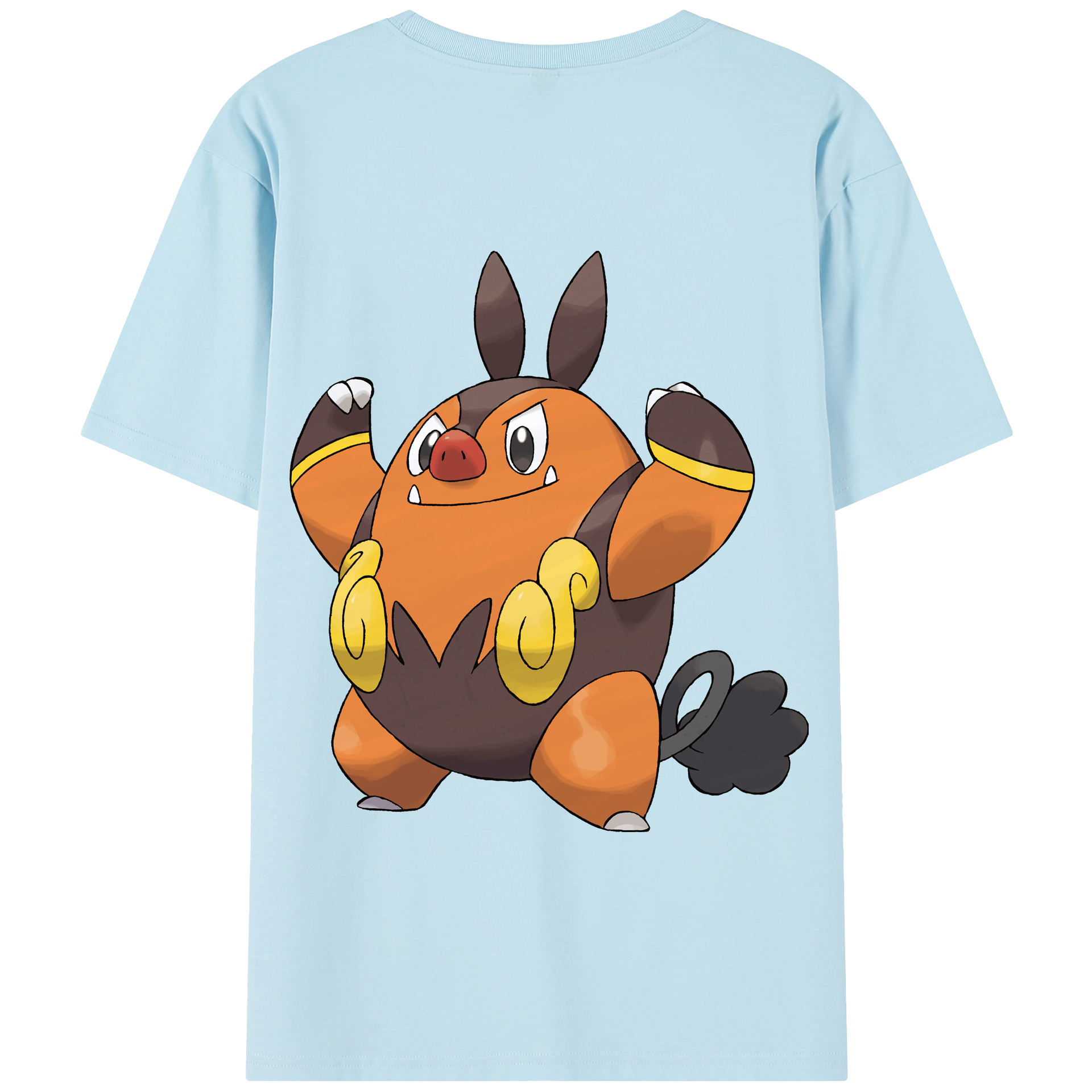 （画像用） ポケットモンスター Pokémon 綿100％半袖Tシャツ（背面プリント）